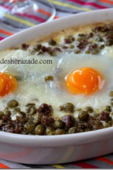 petits pois à la viande hachée