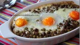 petits pois à la viande hachée