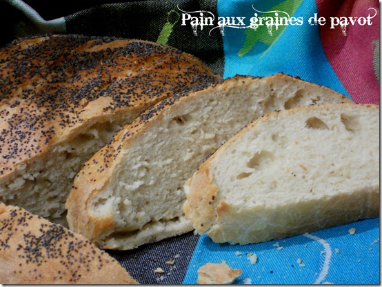 pain fait maison aux graine de pavot