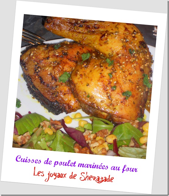 poulet mariné au four