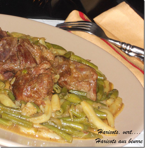 ragout haricot vert et haricot au beurre