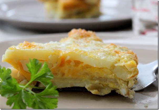 tortilla aux pommes de terre et oignons