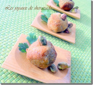 Boulette de poulet aux pistaches