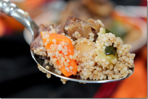 couscous d'orge à la queue de boeuf