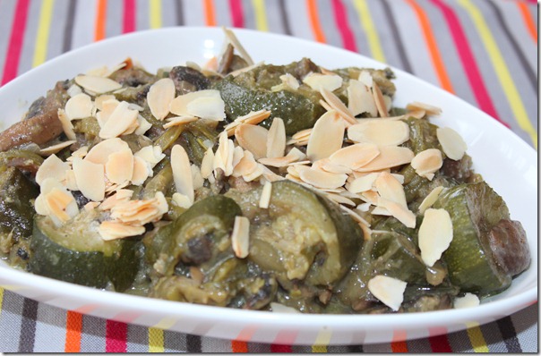 légumes aux amandes