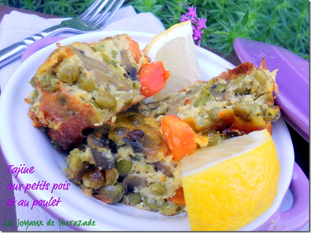 tajine de poulet aux petits pois 