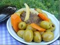 Tajine marocain à la viande, aux olives et citron confits