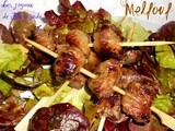 Brochettes de foie d'agneau à la crépine