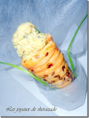 cornet creme de poulet
