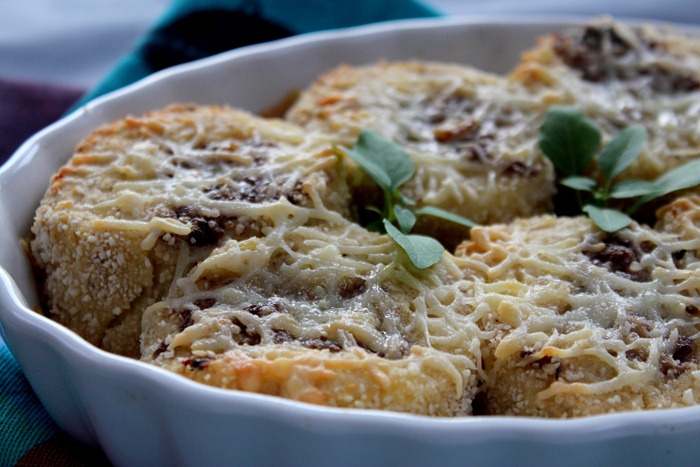 gratin de pommes de terre farcies à la viande hachée