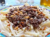 Macaroni au yaourt et à la viande hachée, recette fatafeat