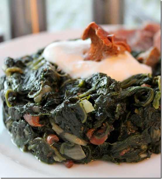 recette au épinard