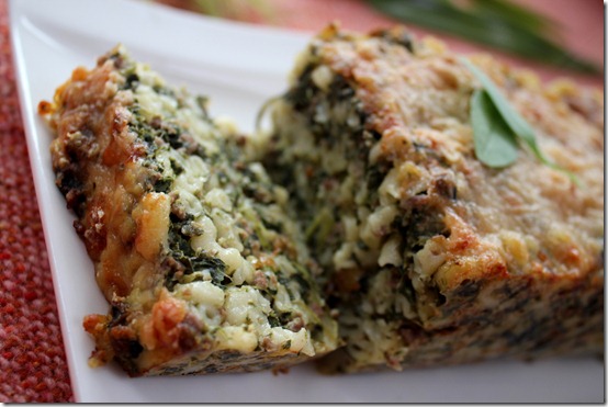 gratin d'épinards