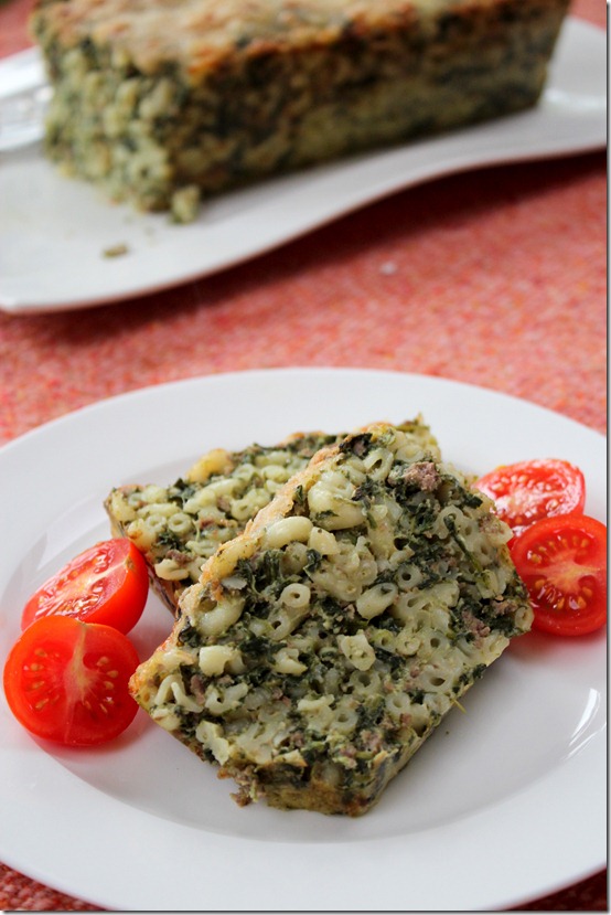 gratin de pâte aux épinard facile