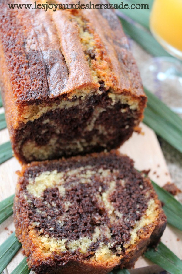 recette de cake marbré pour le gouter, facile et rapide à faire