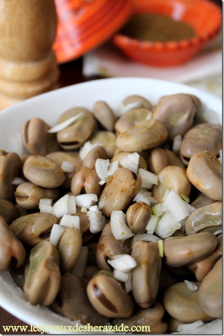 salade de fèves au cumin