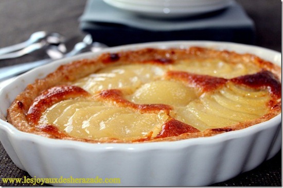 tarte poire frangipane