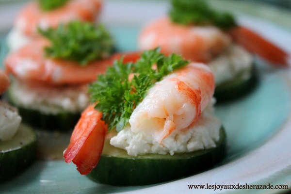 recette amuse bouche / crevettes