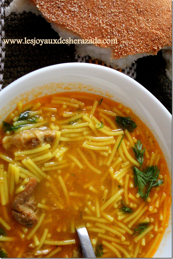 chorba algerienne, chorba, soupe pour ramadan