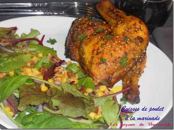 cuisses de poulet à la marinade