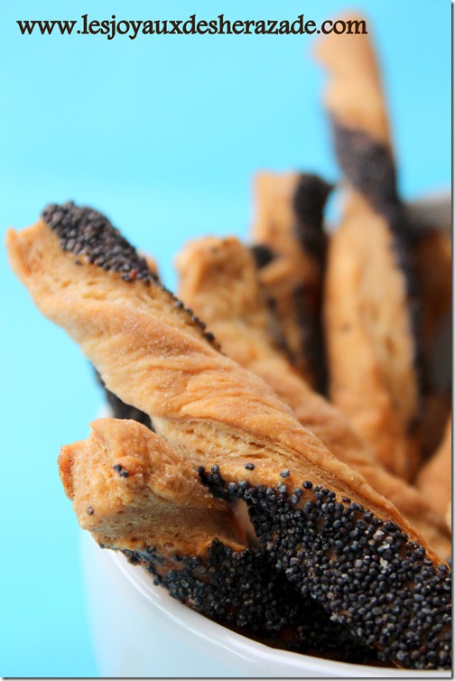 recette amuse gueule, recette facile , recette allumette feuilletée