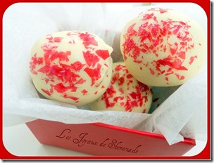 gateau algerien, boule chocolat blanc noix
