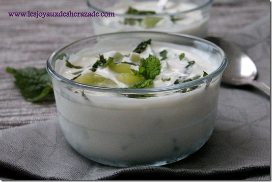 salade de concombre au yaourt