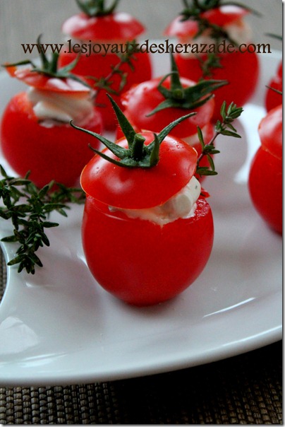 mise en bouche tomate cerise pour apéro dinatoire