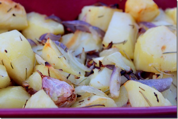 pommes de terre roti pour accompagner un plat