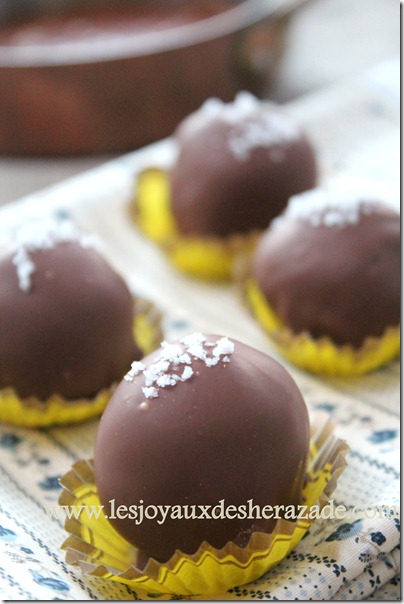 recette de truffe chocolat au caramel beurre salé