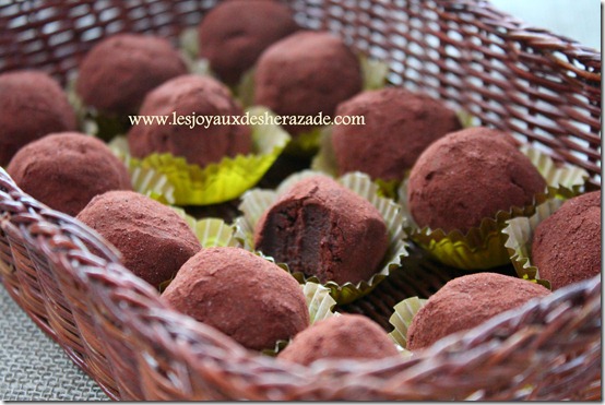recette de truffes chocolat à la creme de marron