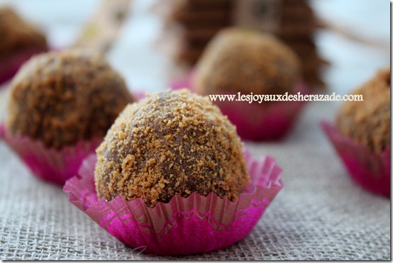 truffes chocolat au lait spécullos