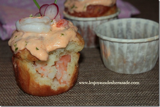 cupcake salé aux crevettes