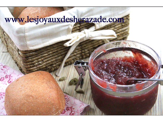 Confiture pommes raisins