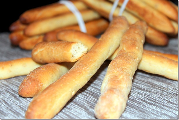 Recette de gressins aux sésames
