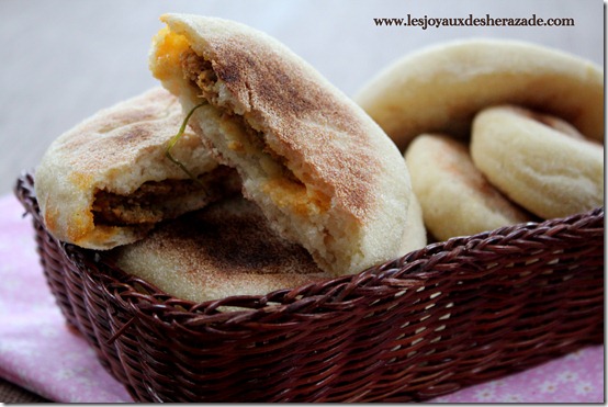 recette marocaine, batbouts farcis kefta