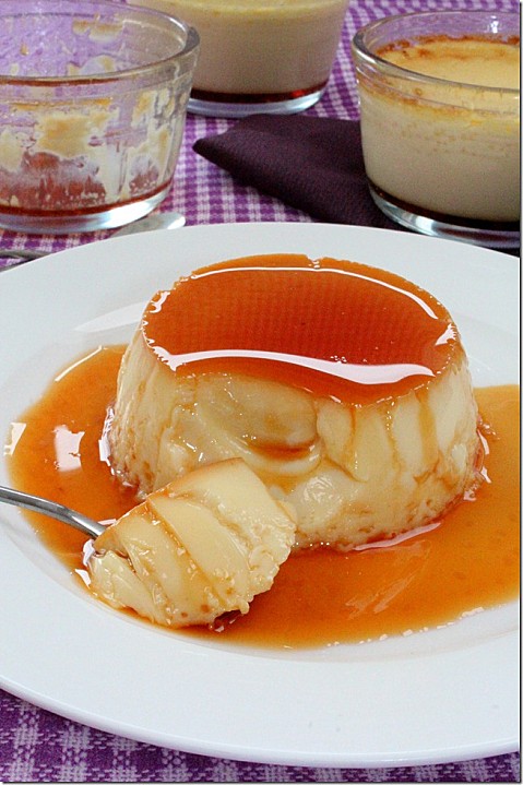 flan aux oeufs et aux caramel