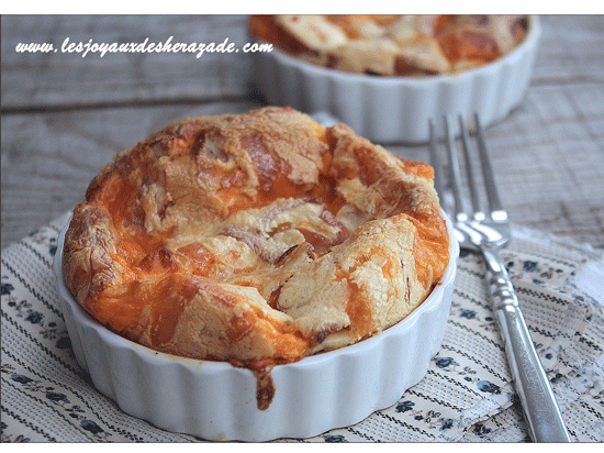 Clafoutis salé : jambon/fromage