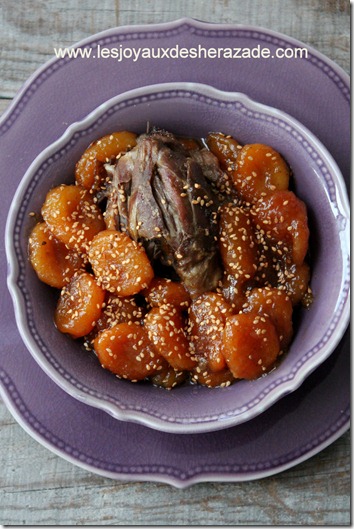 tajine d'agneau aux abricots