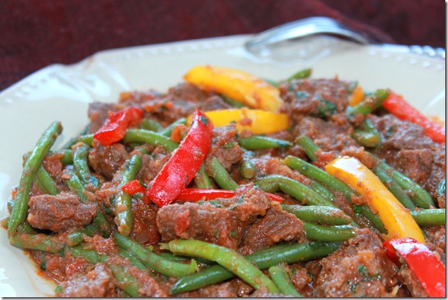 boeuf aux légumes plat indien