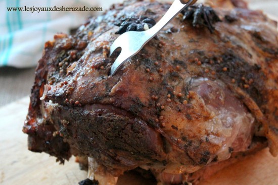 Gigot d'agneau au four