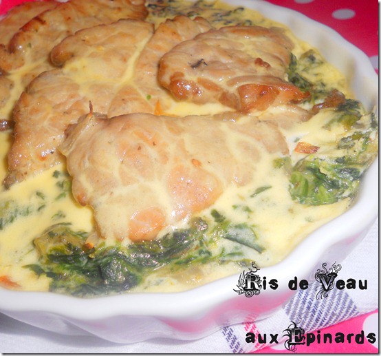 Ris de veau aux épinards