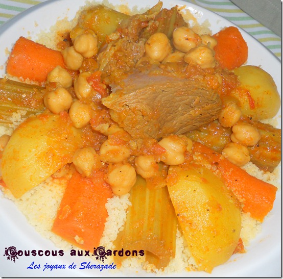 couscous aux cardons, couscous aux khourchefs