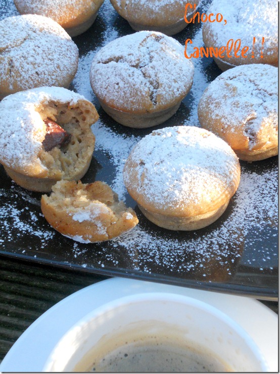Muffins au chocolat et à la cannelle