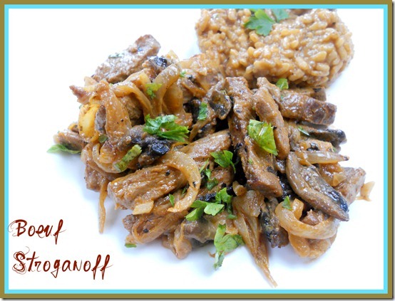 Bœuf stroganoff, recette facile et rapide