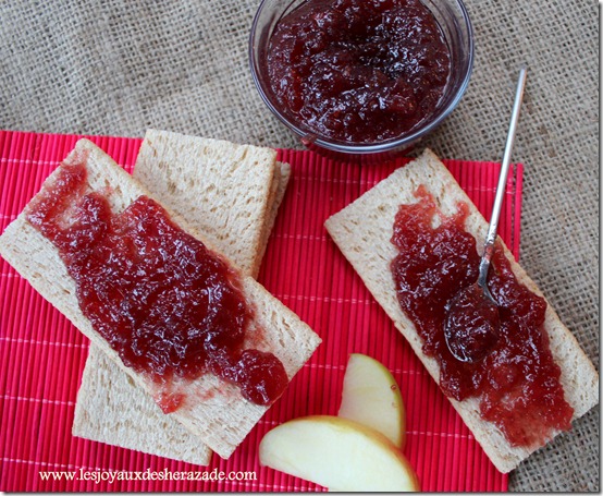 Recette confiture de pommes à la cannelle
