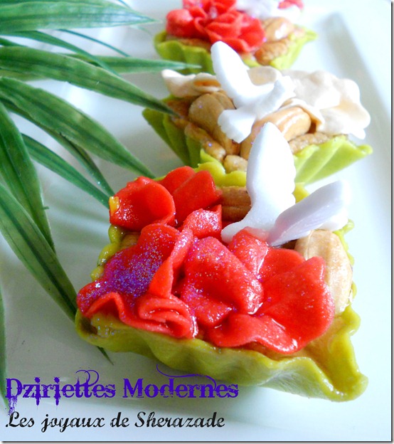 Les dziriettes modernes à la noix de cajou, gâteau algérien