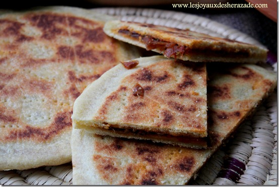 Galette kabyle / recette de kesra farcie