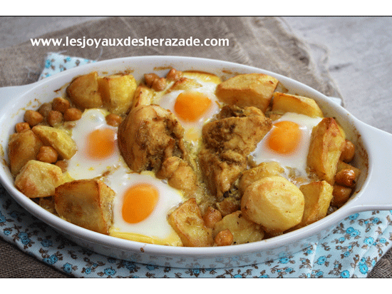 Kebab algérien au poulet ( poulet aux pommes de terre frites)