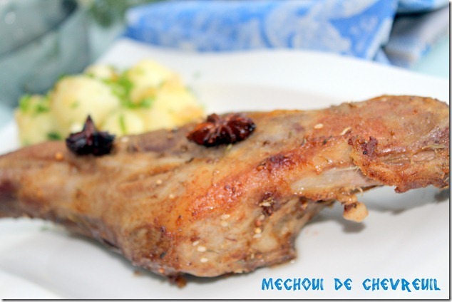 Méchoui de chevreuil, recette de chevreau rôti